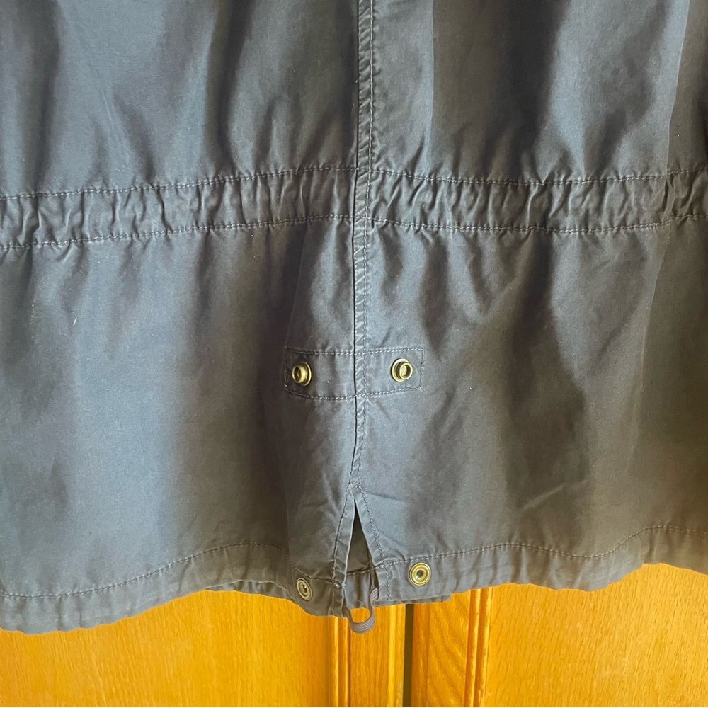J.Crew chino Navy Hooded Jacket womens size medium - Picture 6 of 7